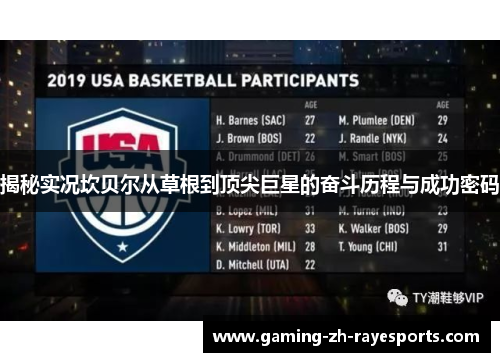 揭秘实况坎贝尔从草根到顶尖巨星的奋斗历程与成功密码 揭秘实况坎贝尔从草根到顶尖巨星的奋斗历程与成功密码